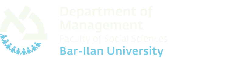 Department of Management Bar-Ilan University